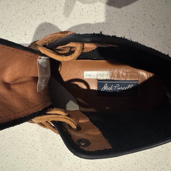 Jack Purcell Converse Leather High Tops - Picture 6 of 8